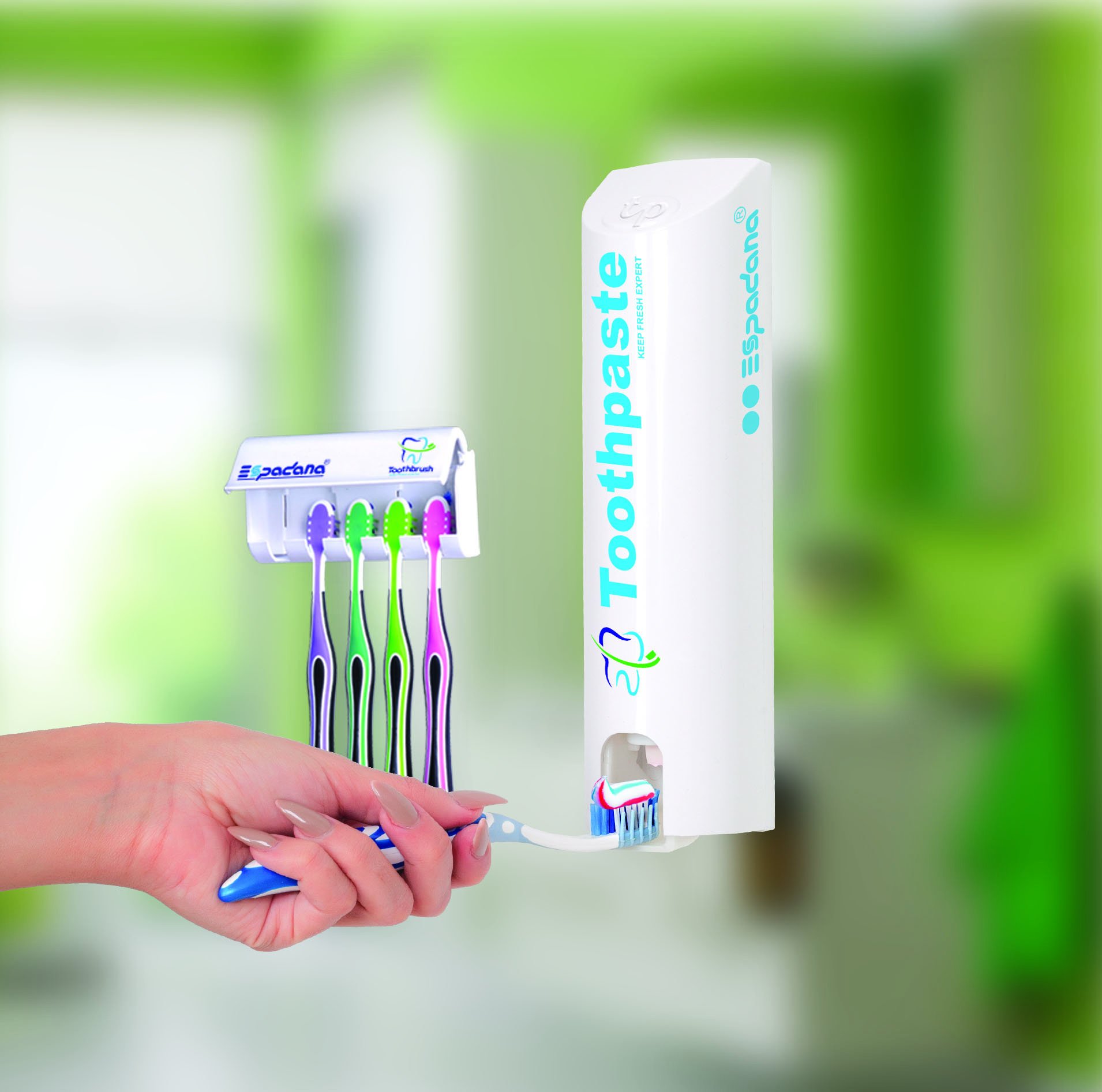 دستگاه اتوماتیک خمیر دندان همراه با جا مسواک بلریانس