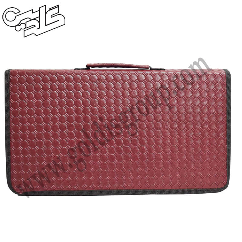 کیف قلمو نقاشی طرح چرم برجسته