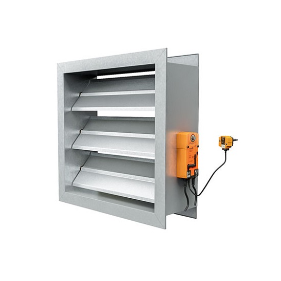 Motor fire damper