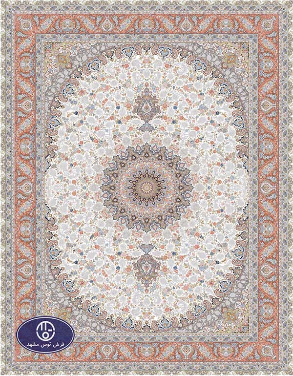 فرش 1500 شانه طرح طاووس