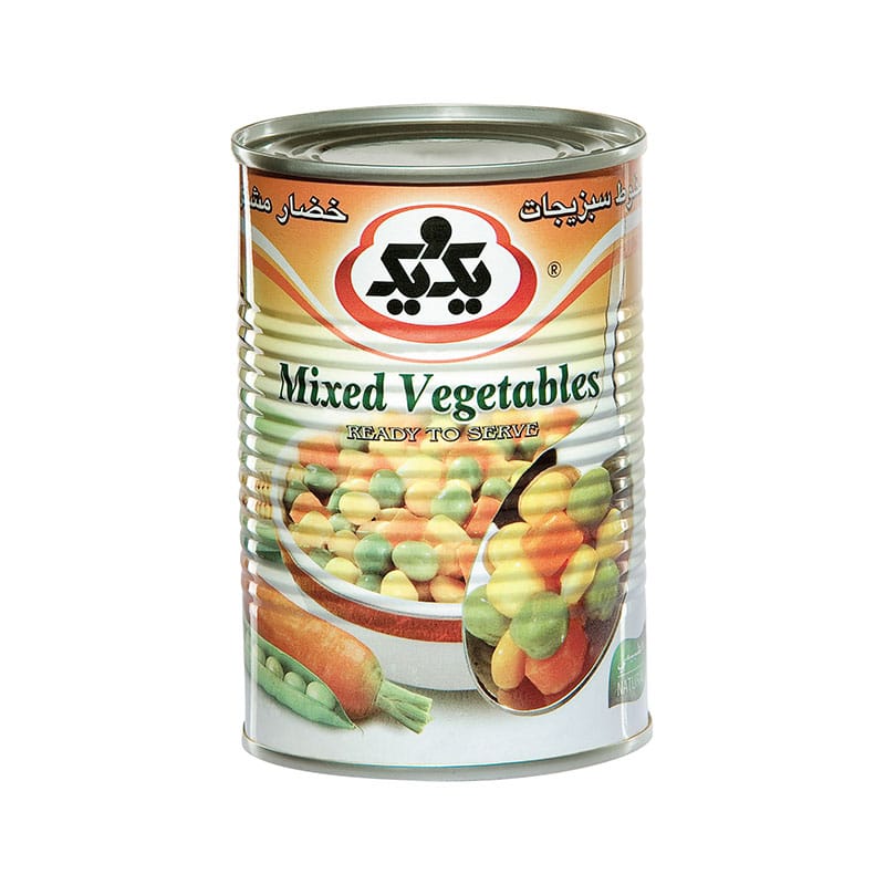 کنسرو سبزیجات مخلوط