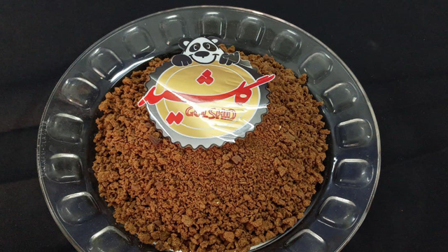 Breadcrumbs containing malt powder