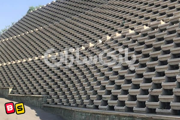 گلدان بتنی طبقاتی (پلنتربلاک)