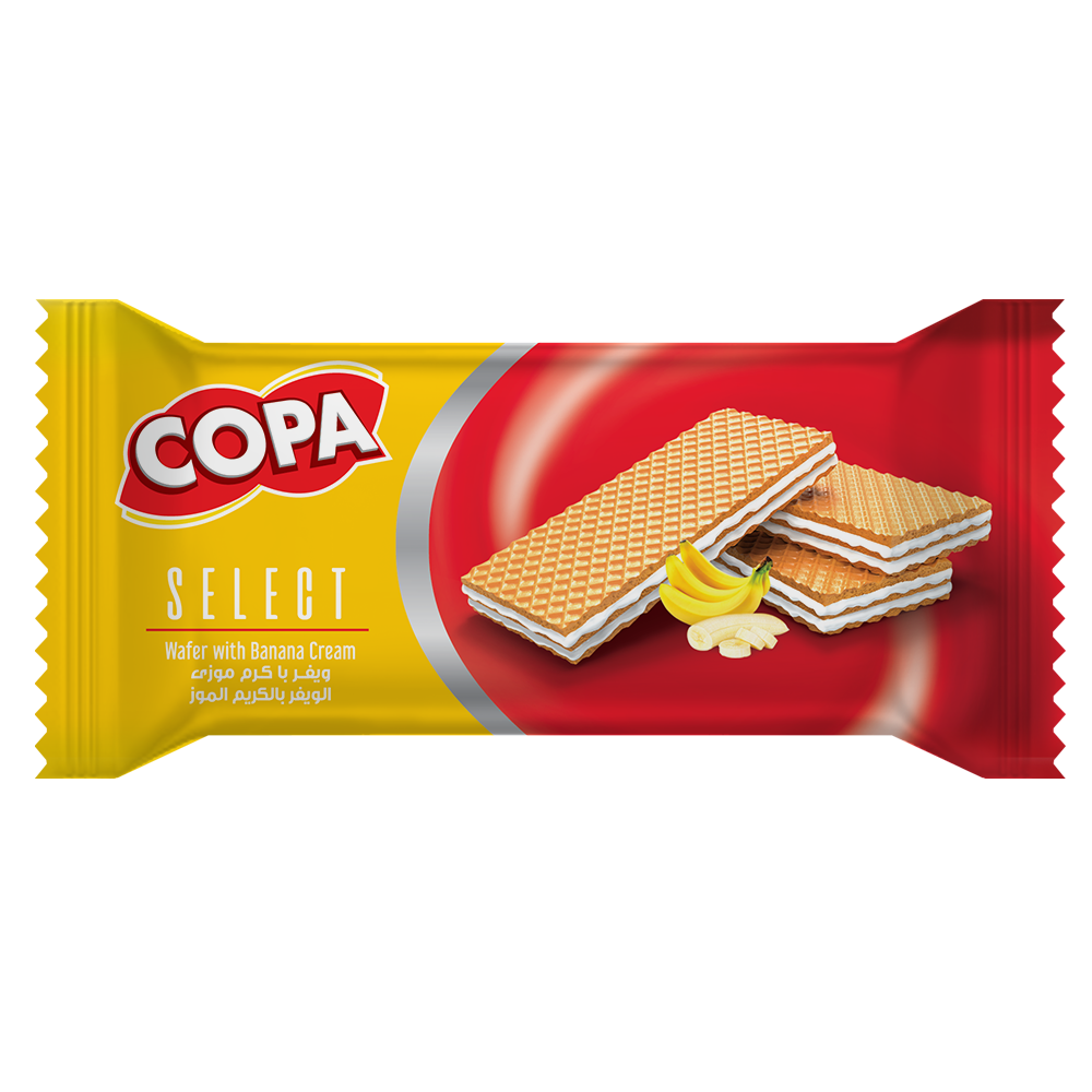 ویفر سلکت با کرم موزی