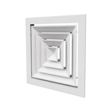 دريچه سقفی چهارگوش كلاف دورباز آلومينيومی