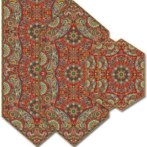 سری چهار تکه ترمه طرح پدیده کد 831