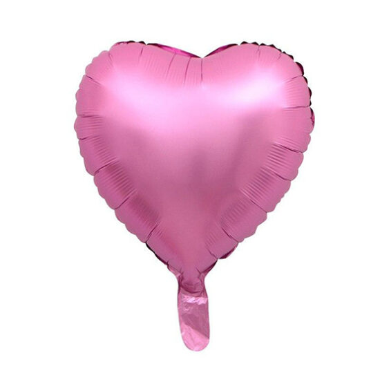 بادکنک فویلی قلب کروم صورتی