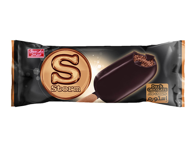 بستنی استورم شیری وانیلی شکلات بیتر