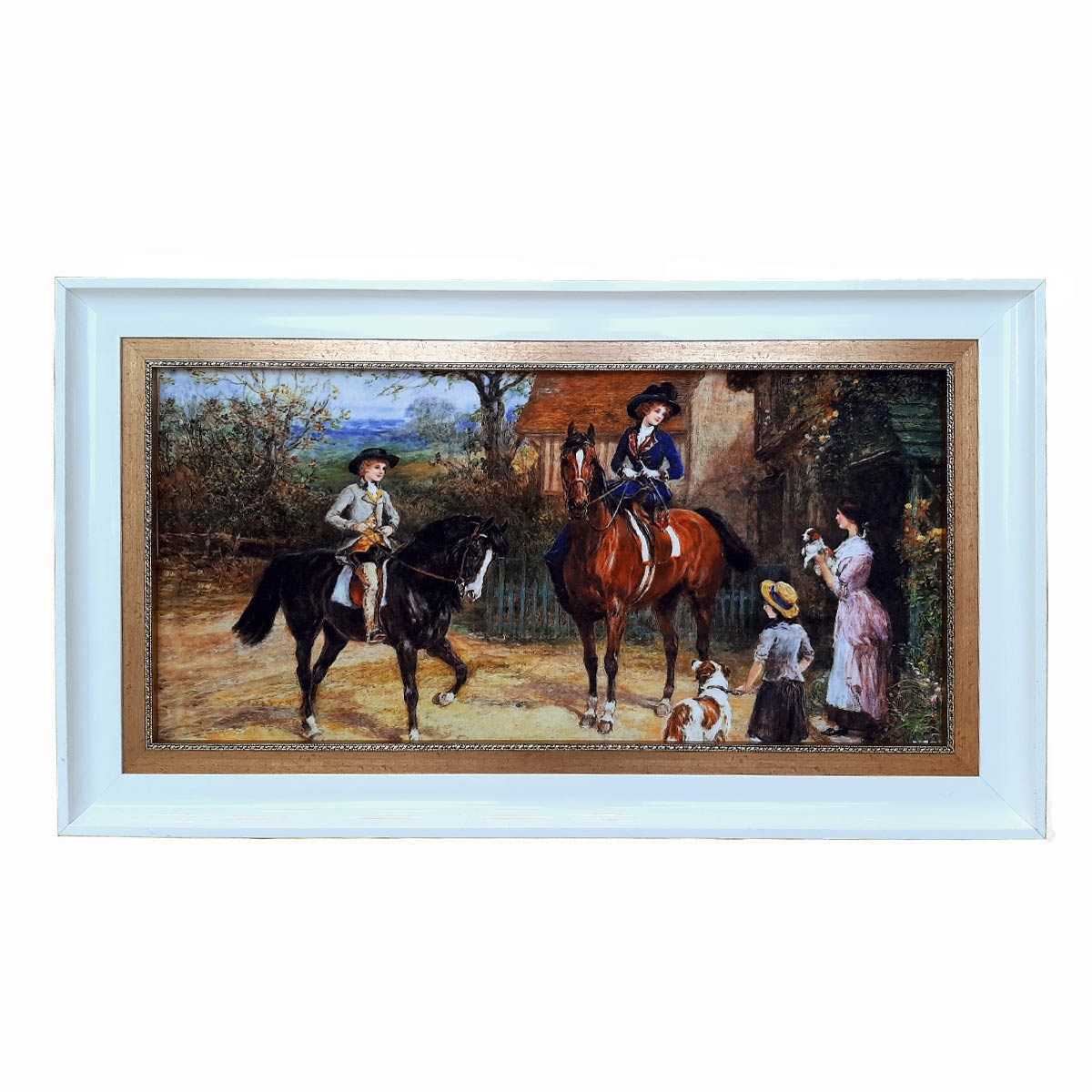 تابلو فرش کلاریس طرح سوارکاری