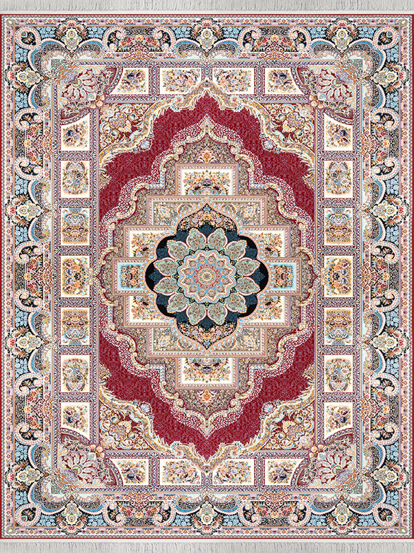 فرش 1200 شانه طرح حوض نقره