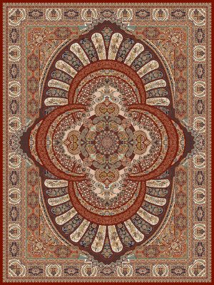 فرش 1000 شانه طرح پرستو