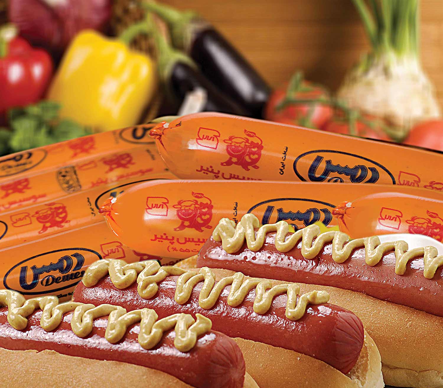 سوسیس پنیـر 55%