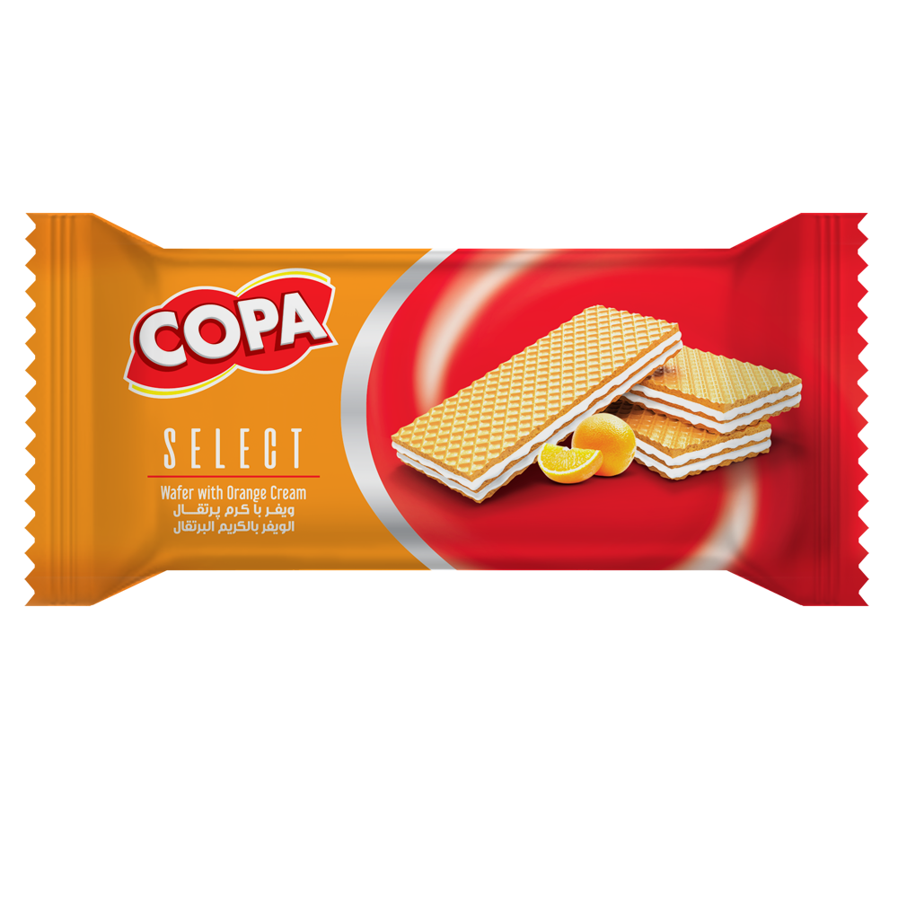 ویفر سلکت با کرم پرتقال