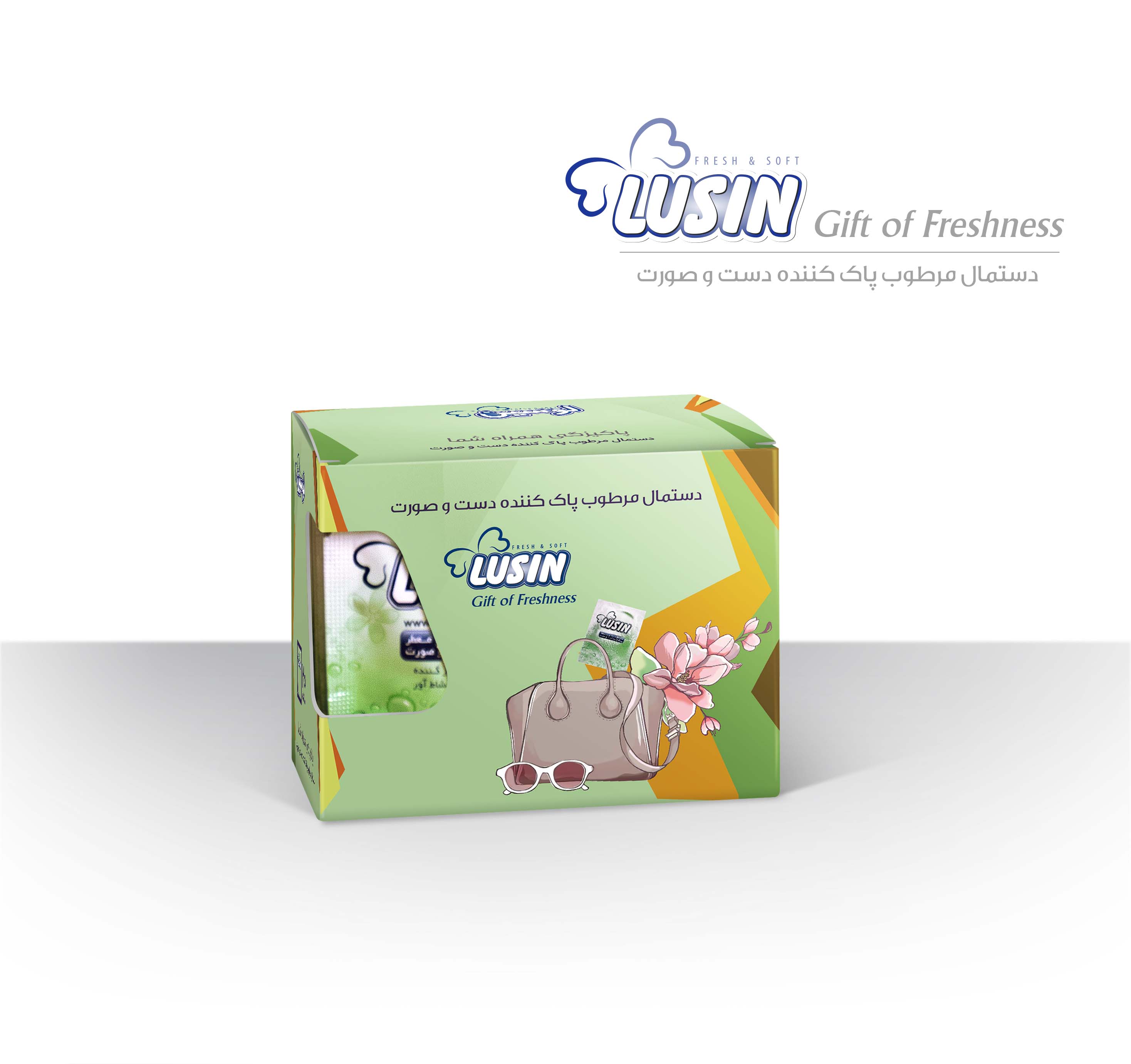 دستمال مرطوب پاک کننده دست و صورت