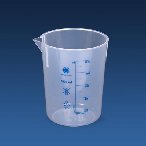 بشر مخروطی 1000 میلی‌لیتر (چاپ‌دار)