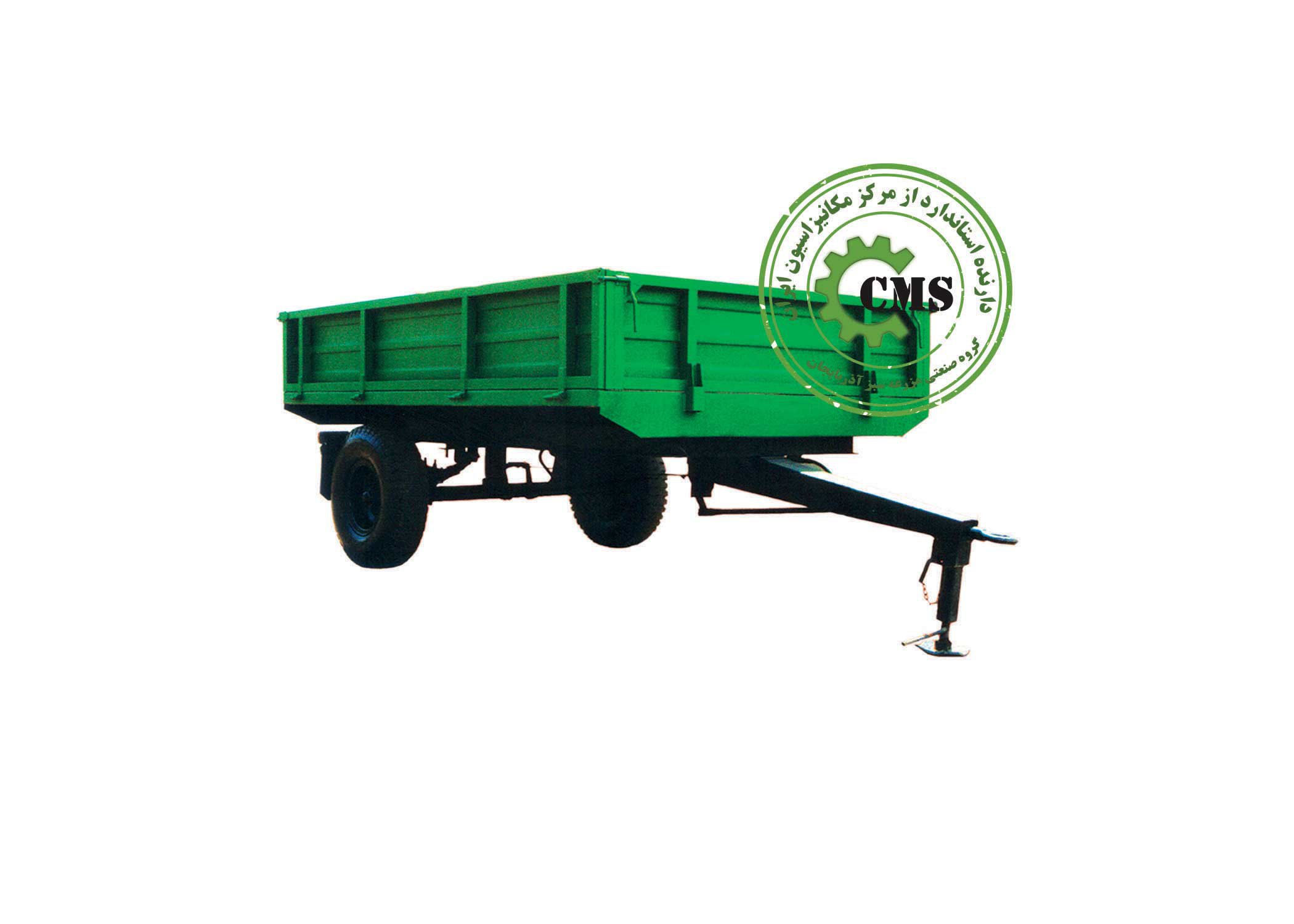 تریلی تراکتور دوچرخ 3/5 تن طرح تراکتورسازی تبریز(دیوار بلند)