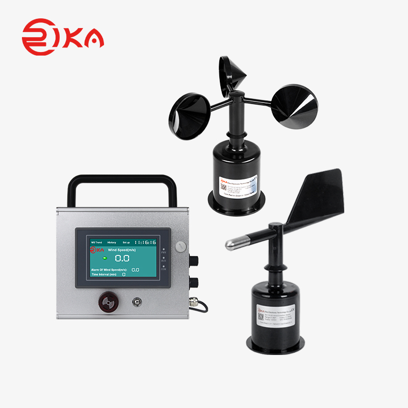 ضبط کننده نمایش سرعت و جهت باد ایستگاه بادی RK160-02