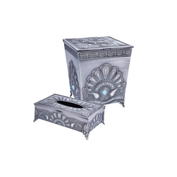 سطل و دستمال طاووسی