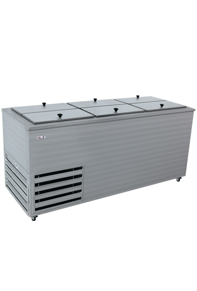 6-door steel refrigerator and freezer