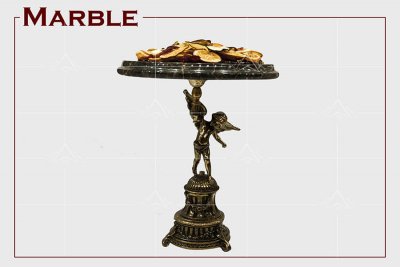 ظروف سرو با پایه برنجی