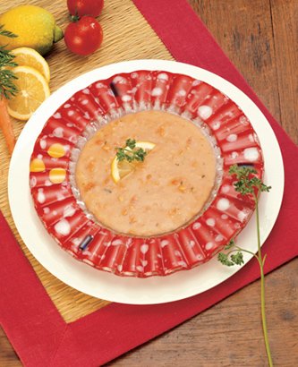 سوپ جو با مرغ 