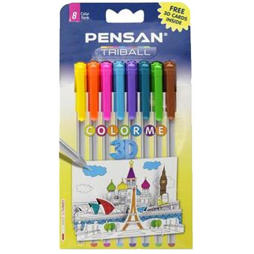 خودکارهای رنگی تریبال ۳D - Pensan