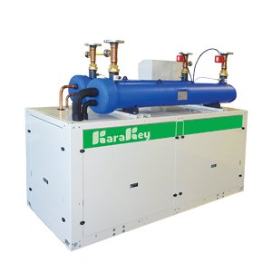 Water-cooled scroll chiller with a capacity of 46 to 755 kW