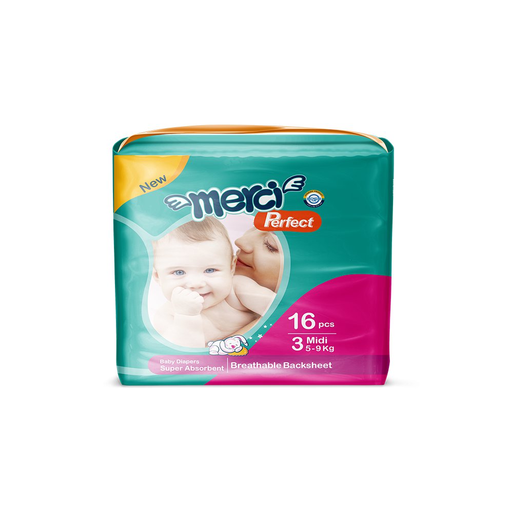 پوشک 16 عددی (متوسط)مرسی