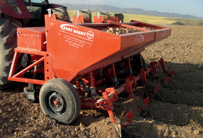 سیب زمینی کار چهار ردیفه با کودکار مدل AB4-F