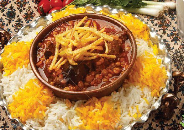 خورشت قیمه با قارچ