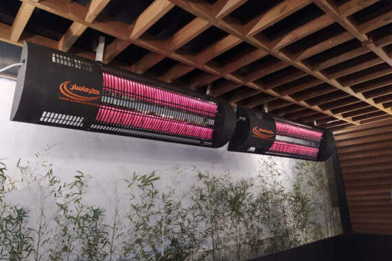 Ceramic heater for restaurants, villas and outdoor spaces