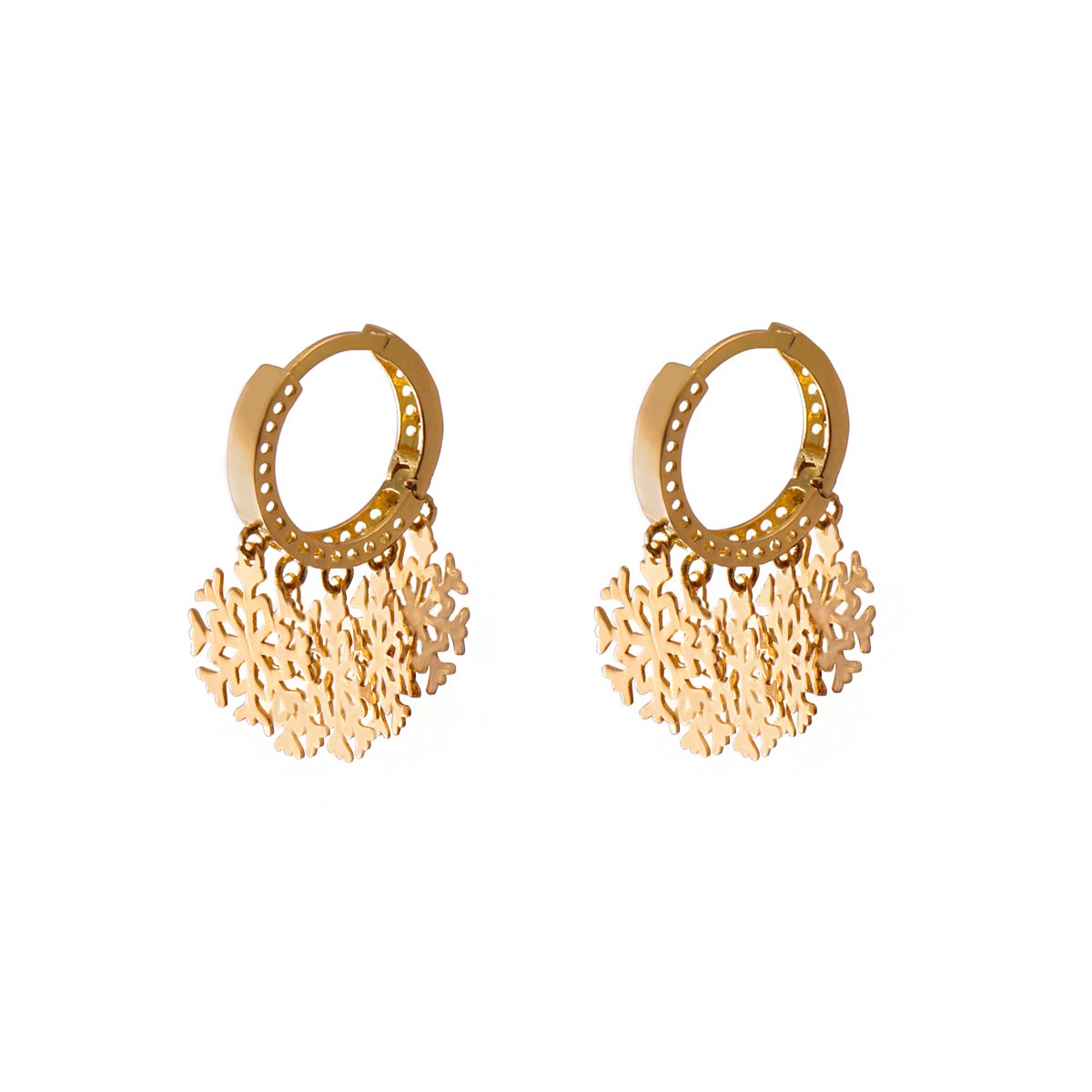 گوشواره دونه برف طلای 18 عیار 4.42 گرم