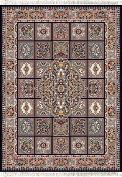 فرش ماشینی خشتی نوین : کد 713