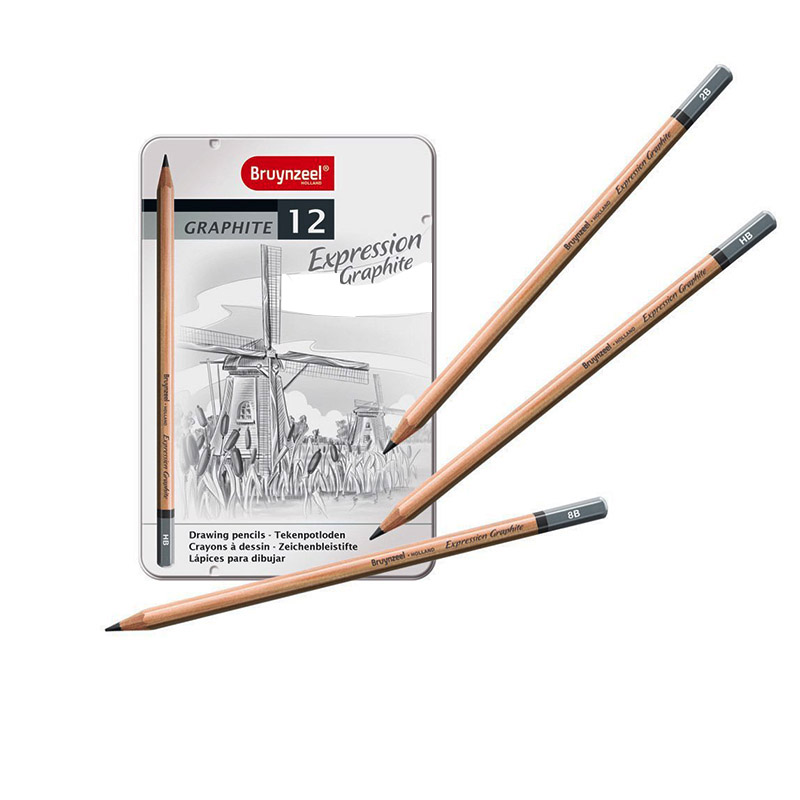 مداد طراحی گرافیت 12 عددی مدل اکسپرشن بروینزیل