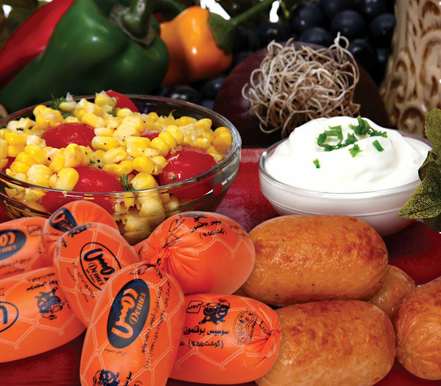 سوسیس بوقلمون 55%