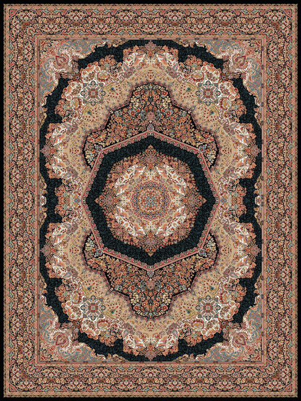 فرش 1000 شانه طرح سارینا