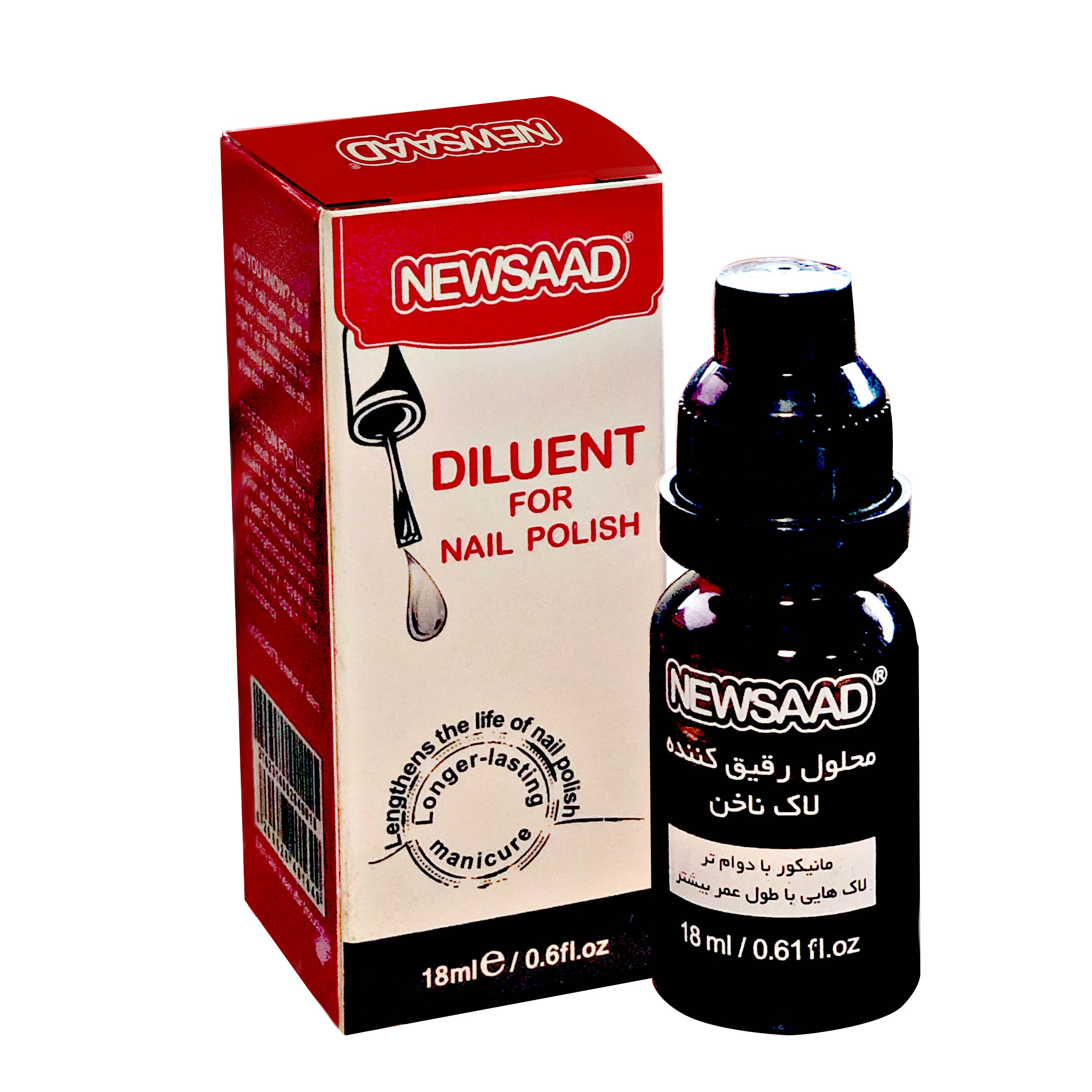 محلول رقیق کننده لاک ناخن نیوساد (18ml)