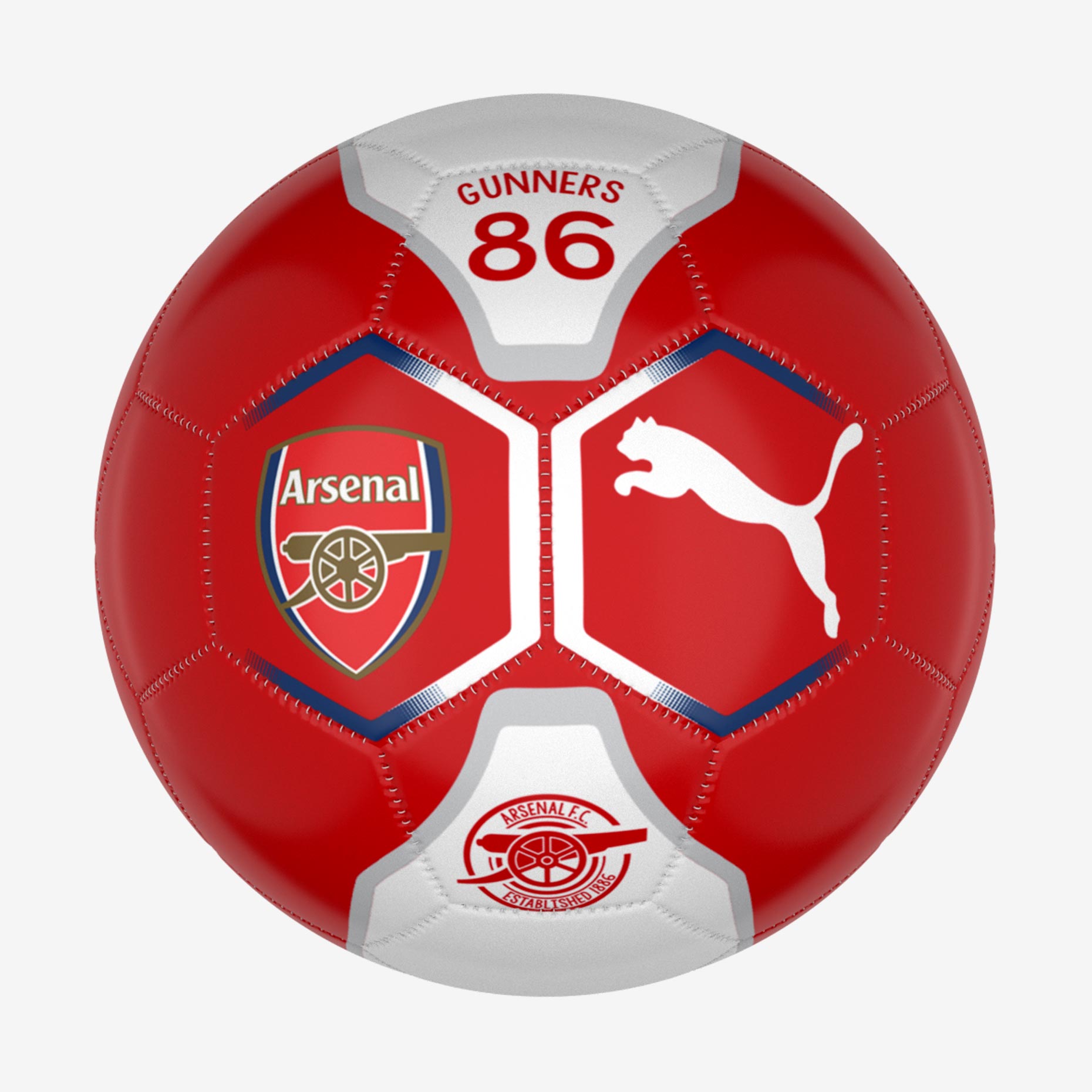 توپ فوتبال دوخت ماشینی سایز 2 آرسنال – New club2