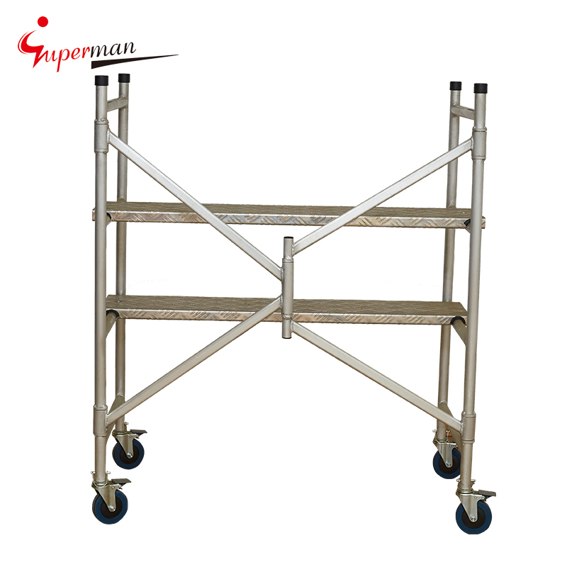 5' foldable AL rolling scaffold