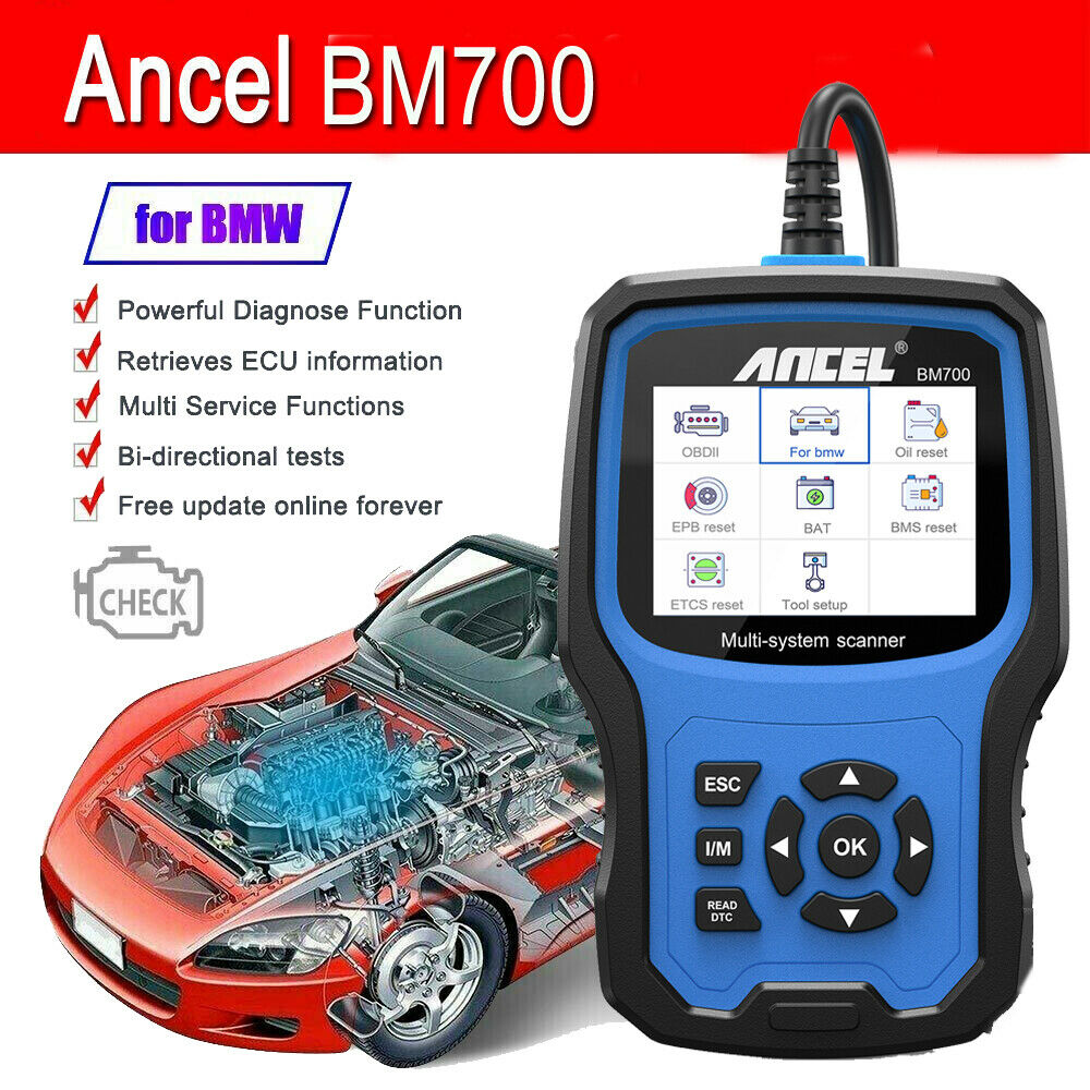 Ancel BM700 OBD2 Automotive Scanner سیستم کامل پیشرفته OBD OBD2 Car Diagnostics Auto Fault Code Reader Scanner