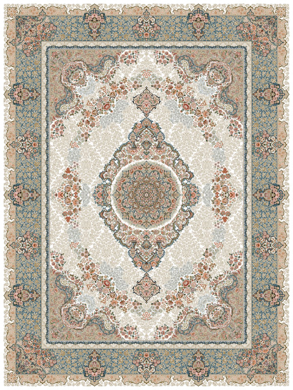 فرش 1000 شانه طرح مروارید