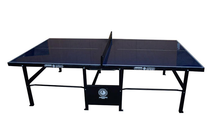 میز پینگ پنگ شیشه ای پارکی و چرخدار TP111-112