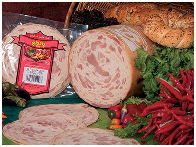 ژامبون مرغ دودی (90% گوشت مرغ)