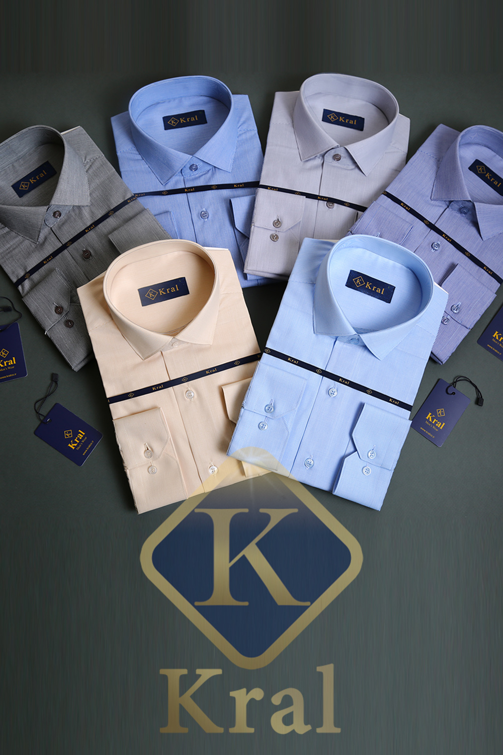 پیراهن مردانه راه راه کرال