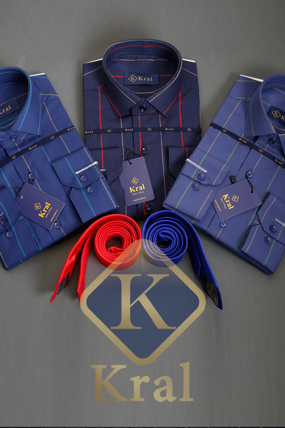 پیراهن مردانه چهارخانه کرال