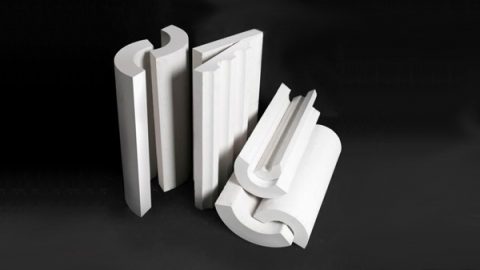 Calcium silicate pipe cover insulation