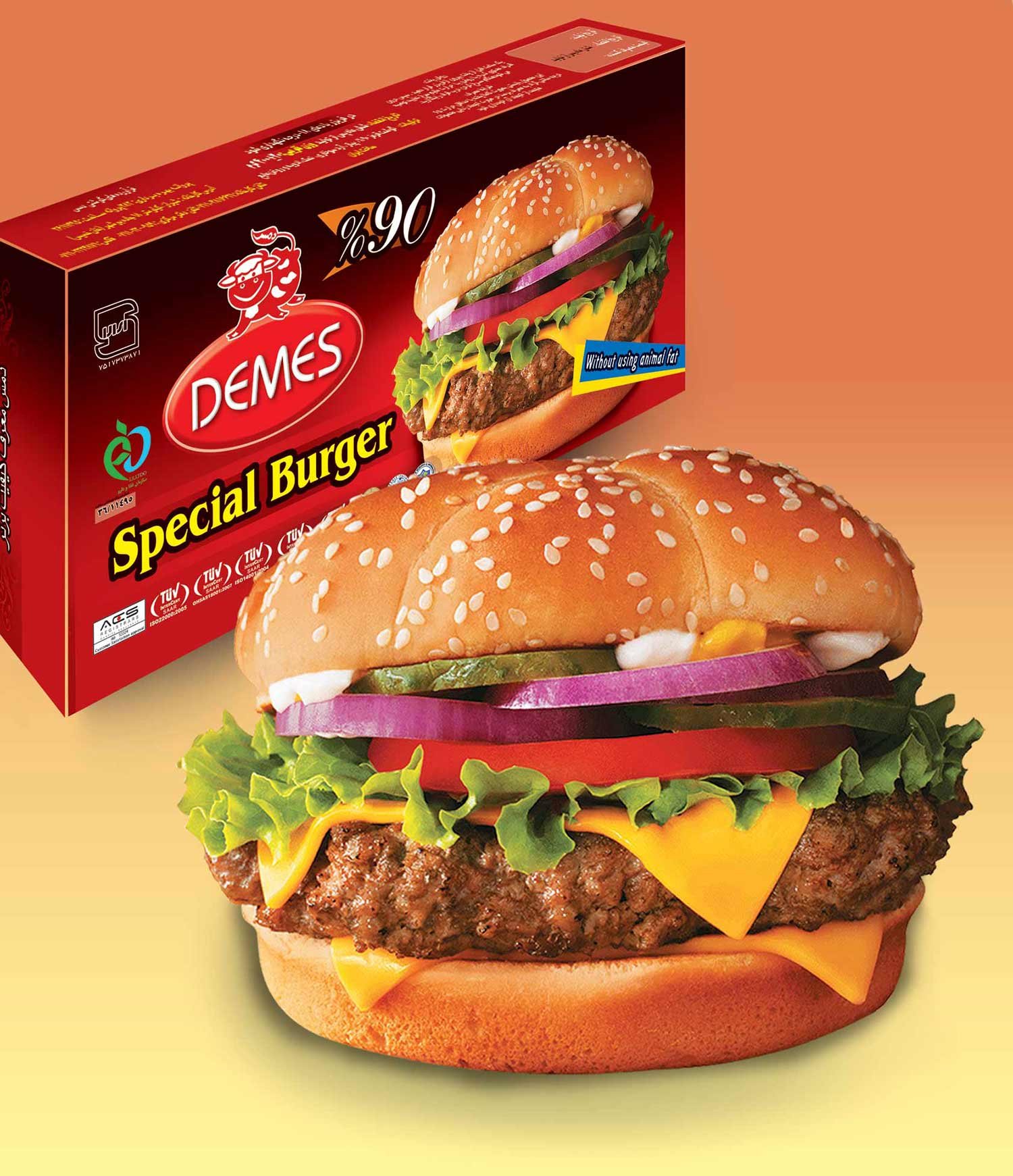 همبرگـر ممتـاز 90%