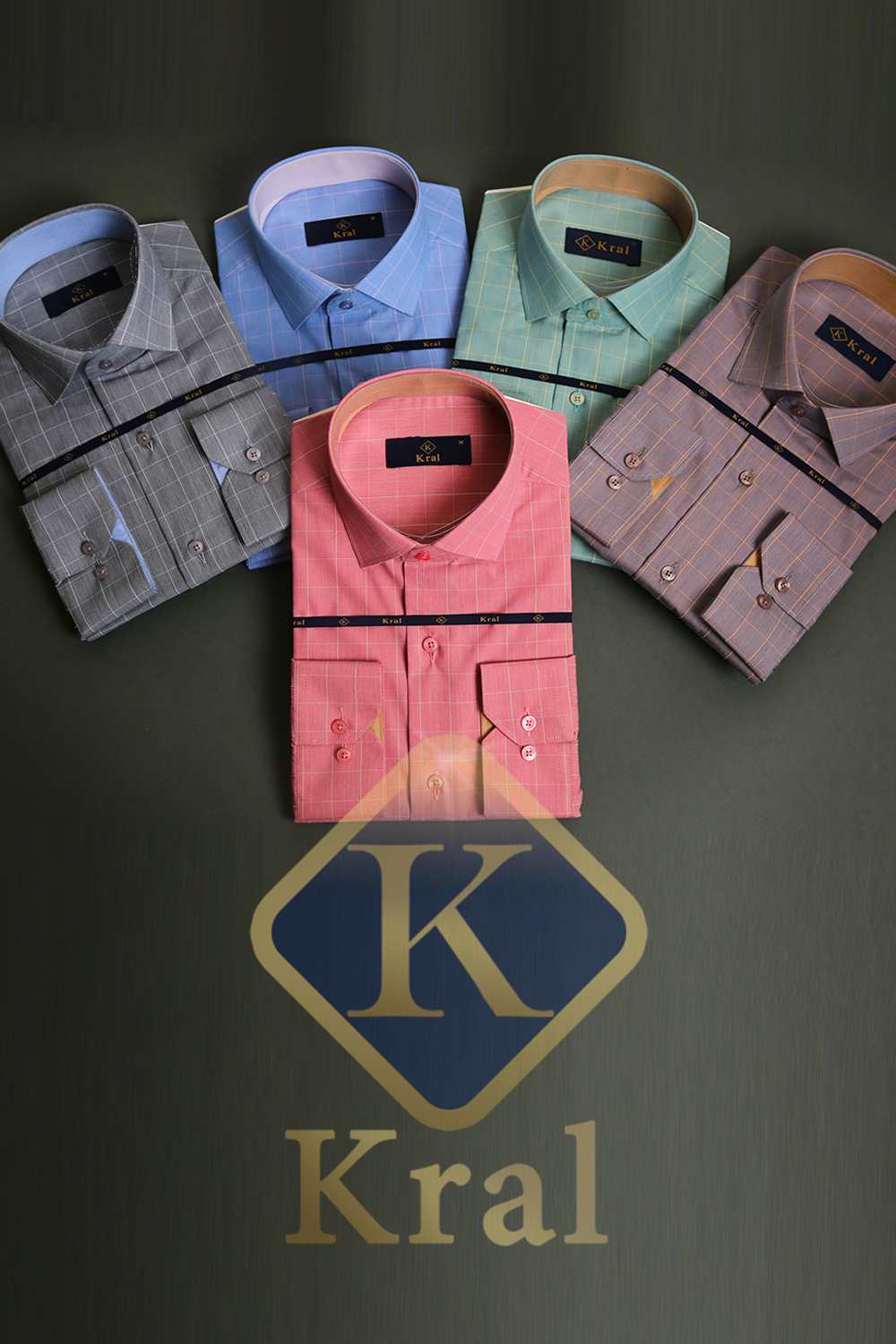 پیراهن مردانه چهارخانه کرال