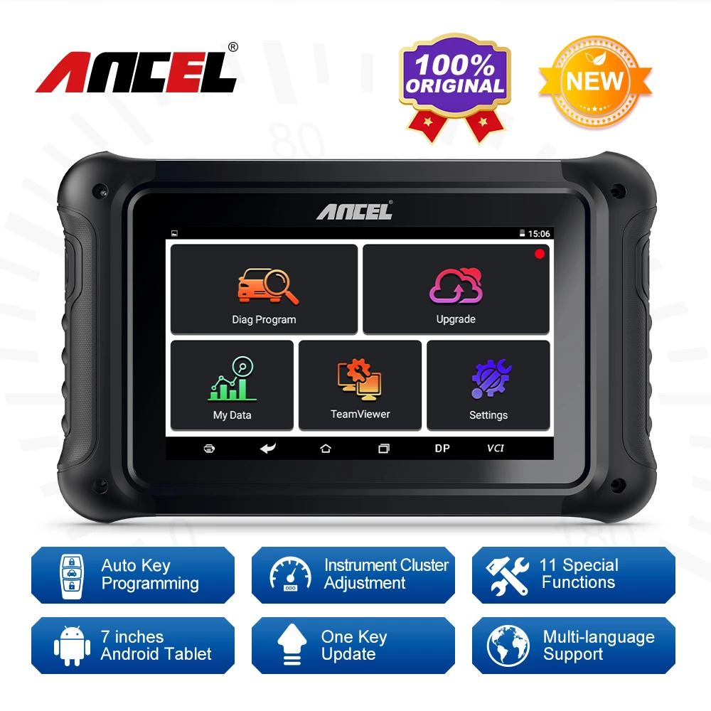 ANCEL DP500 Car Key Programmer IMMO Diagnostic Tool odo Instrument Cluster Adjustment ODO OBD2 Scanner Key Programming Tool