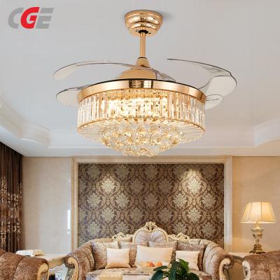 CGE-8026 Crystal Ceiling Fan with Light